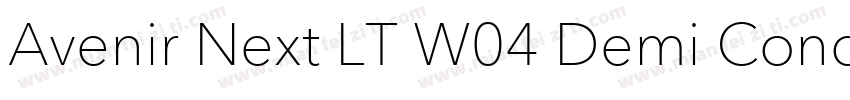 Avenir Next LT W04 Demi Cond字体转换